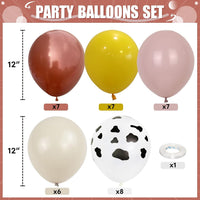 HILAVO Toy Inspired Story Balloons - Cow Yellow Pink / 35PC - image 2