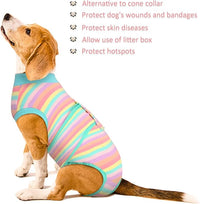 Kuoser Recovery Suit for Dogs Cats After Surgery, Professional Pet Recovery Shirt Dog Abdominal Wounds Bandages, Substitute E-Collar & Cone,Prevent Licking Dog Onesies Pet Surgery Recovery Suit