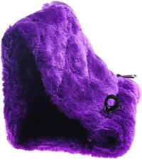 2 Pack Warm Bird Nest House Bed Hanging Hammock Sleeping Bed Plush - Purple - image 3