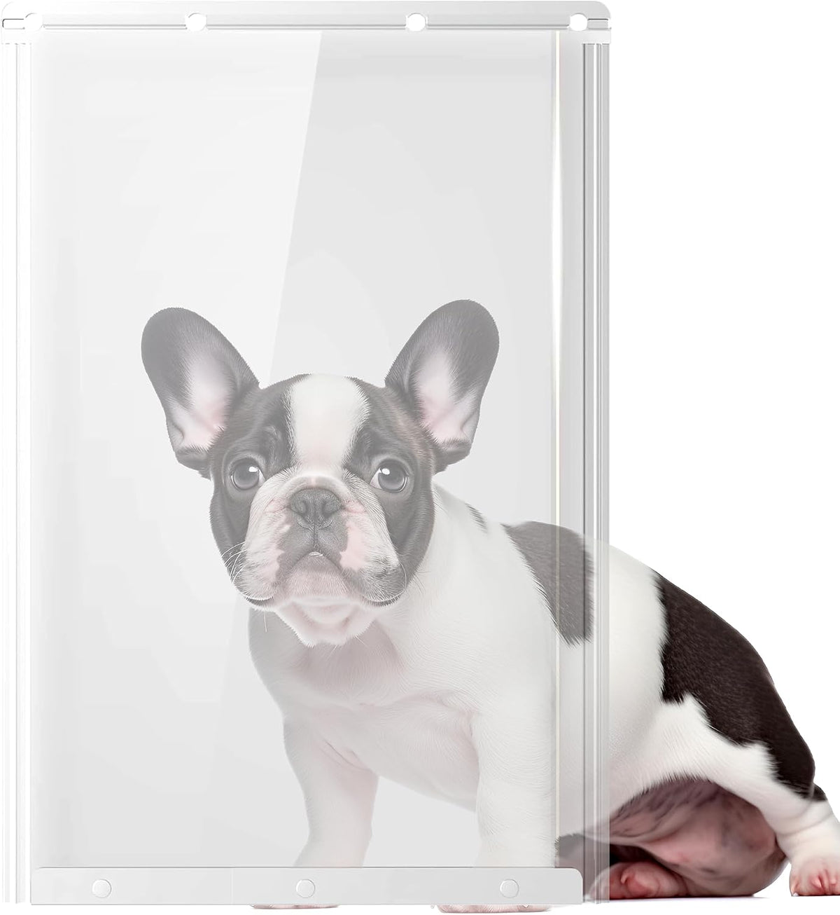 2-Pack Extra Large Transparent Dog Door Replacement Flaps Size 9 3/4" - 10.5"x 15"