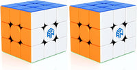 GAN 356 RS, Speed Cube 3x3 Stickerless Puzzle for Kids – Fun for Kids & Family - 3x3 (Pack of 2)
