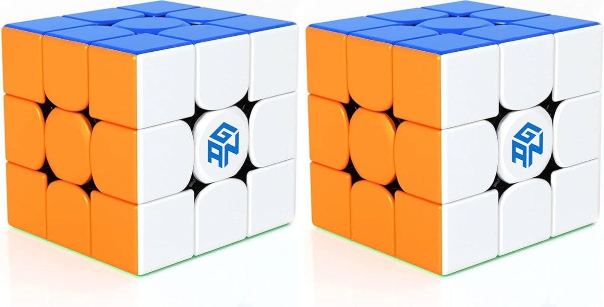 GAN 356 RS, Speed Cube 3x3 Stickerless Puzzle for Kids – Fun for Kids & Family - 3x3 (Pack of 2)