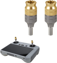 Hanatora aluminum extension joysticks for DJI RC and RC 2 drone controllers, pair