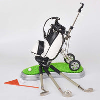 Zinc alloy golf cart pen holder with PU leather bag and 3 golf club pens - view 3