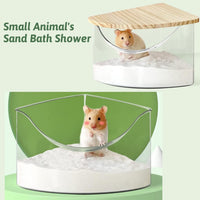 Hamiledyi Hamster Bathing Sand 4 LB Gerbil Powder Grooming Sand – Daily Care for Small Pets - 1 Pack—2 LB/Bag - image 3