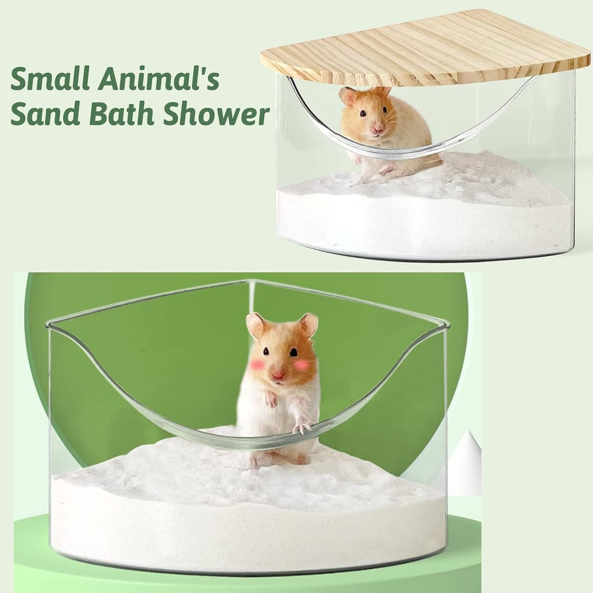 Hamiledyi Hamster Bathing Sand 4 LB Gerbil Powder Grooming Sand – Daily Care for Small Pets - 1 Pack—2 LB/Bag - image 3