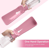 Portable Dog Water Bottle - Pink / 19oz - image 4