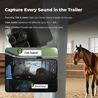 NomadEye Wireless Horse Trailer Camera – 4K Live Video & 2-Way Audio – WiFi Connect – Magnetic Mount – 15Hrs Recording – Night Vision – iOS & Android App (4 Pack)