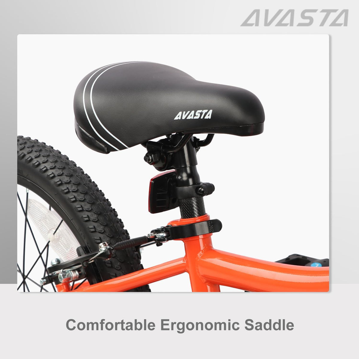 AVASTA Bilbo 18 20 24 Inch Kids Bike for Boys Girls Youth 5-14 Years - Orange / 20 Inch with Kickstand - image 4