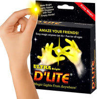 D'lite Magic Thumb Lightup Trick Set / 2 Original Amazing Ultra - Junior Yellow