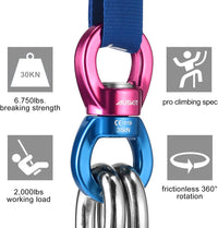 Black Swing Swivel, 30 KN Safest Rotational Device Hanging Accessory – Fun for Kids & Family - 35 KN / Red - image 3