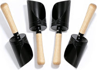 7PCS Kids Gardening Tools, Long Shovel, Rake for Leaves, Spade - 4pcs black sand shovels