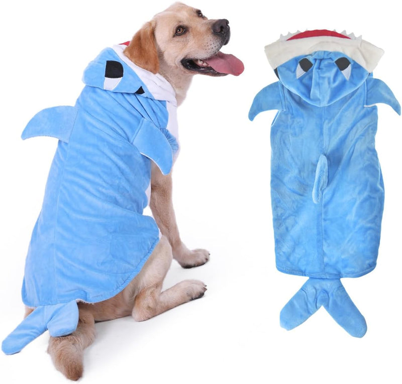 FLAdorepet Halloween Dog Cow Costume Outfits for Small Medium Large - 7XL(Chest 38.5"|80-90Lbs) / Blue