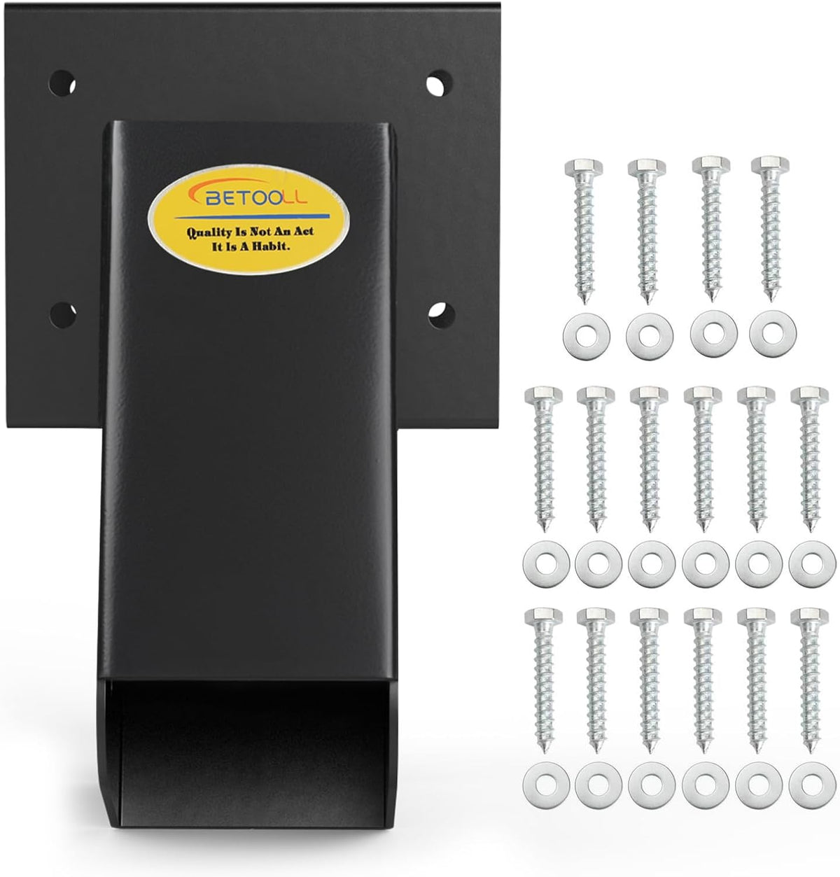 BETOOLL A-Frame 2 Brackets Swing Set Bracket with Mounting Hardware – Fun for Kids & Family - Middle Bracket(Black)