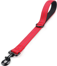 Joytale Short Dog Leash for Close Control & Training, 18" - 1.5 ft / Red