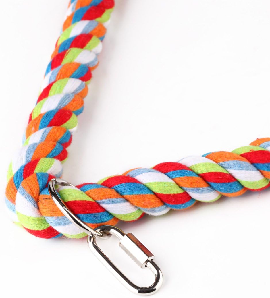 KinTor Medium Triangle Rope Swing Bird Toy Parrot Cage Toys Cages - image 2