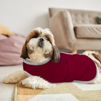 Queenmore Cold Weather Dog Coats Loft Reversible Winter Fleece Dog - Medium / Burgundy - image 3
