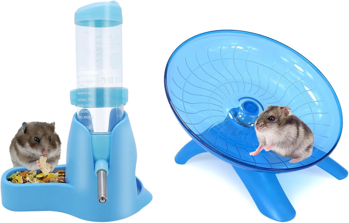 Wontee Hamster Water Bottle Water Dispenser Hamster Silent Exercise - Blue / 125ML
