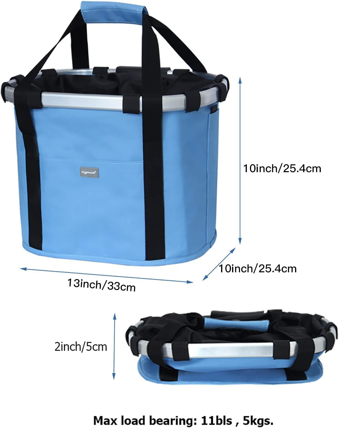 Bicycle Basket Dog Bike Handlebar Basket Front - Blue - image 4