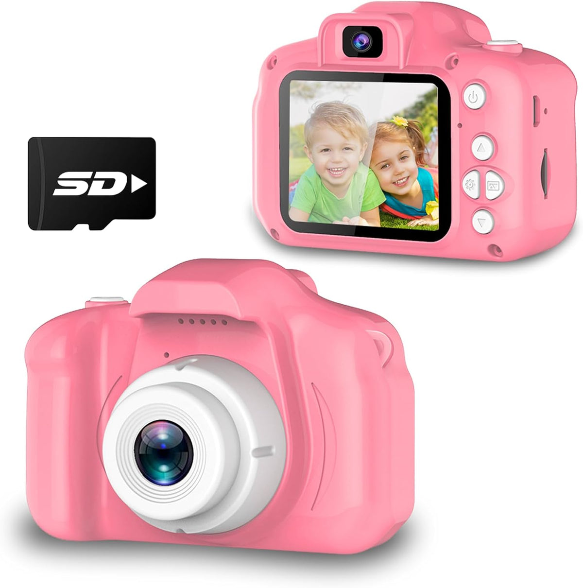 Seckton Upgraded Kids Selfie Camera - Pink