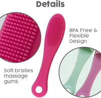 SIMENA Silicone Finger Brush for Dogs Teeth, Finger Tooth Brush for Cats, Puppy Toothbrush for Pet Dental Care, Finger Brush Suitable for Small Breeds, Puppies and Cats (Pack of 3)