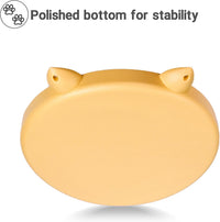 Slow Feeder Cat Bowl, Easy to Clean Silicone Bowl - Yellow and Blue - image 4