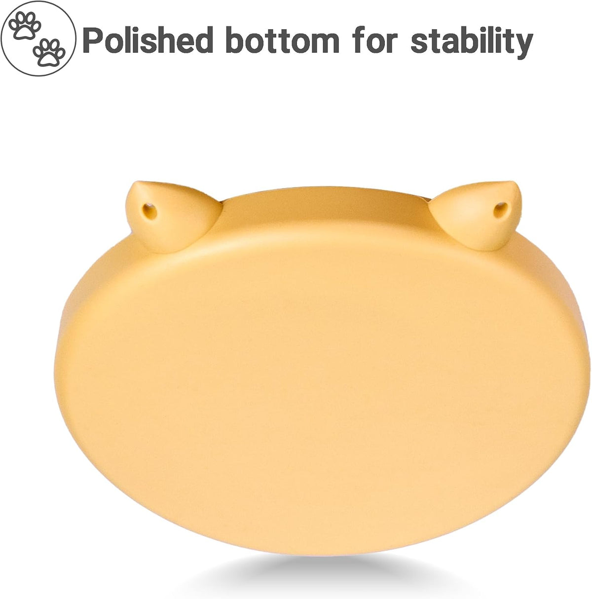 Slow Feeder Cat Bowl, Easy to Clean Silicone Bowl - Yellow and Blue - image 4