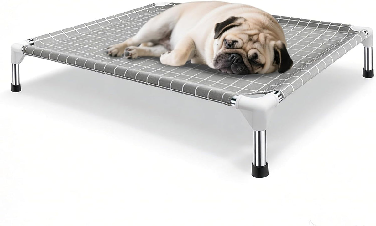 Elevated Pet Bed Dog Cot, Raised Pet Bed for Small Dogs - Medium-Open