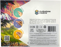 Studiostone Creative soapstone carving kit with pre-cut cat block, file and sandpaper - view 2