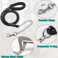 BTINESFUL 6FT Chewproof Dog Leash - black - image 2