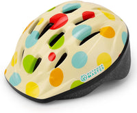 OutdoorMaster Toddler Helmet - Polka Dot Cream / Medium: 20.47-22.05 in. / 52-56 cm