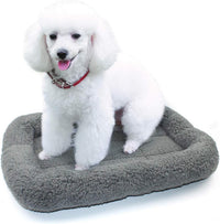 Enjoying Cat Mat Bed 16" x 22" Pet Bed with Pillow Around for Dogs - Medium(Rectangular)