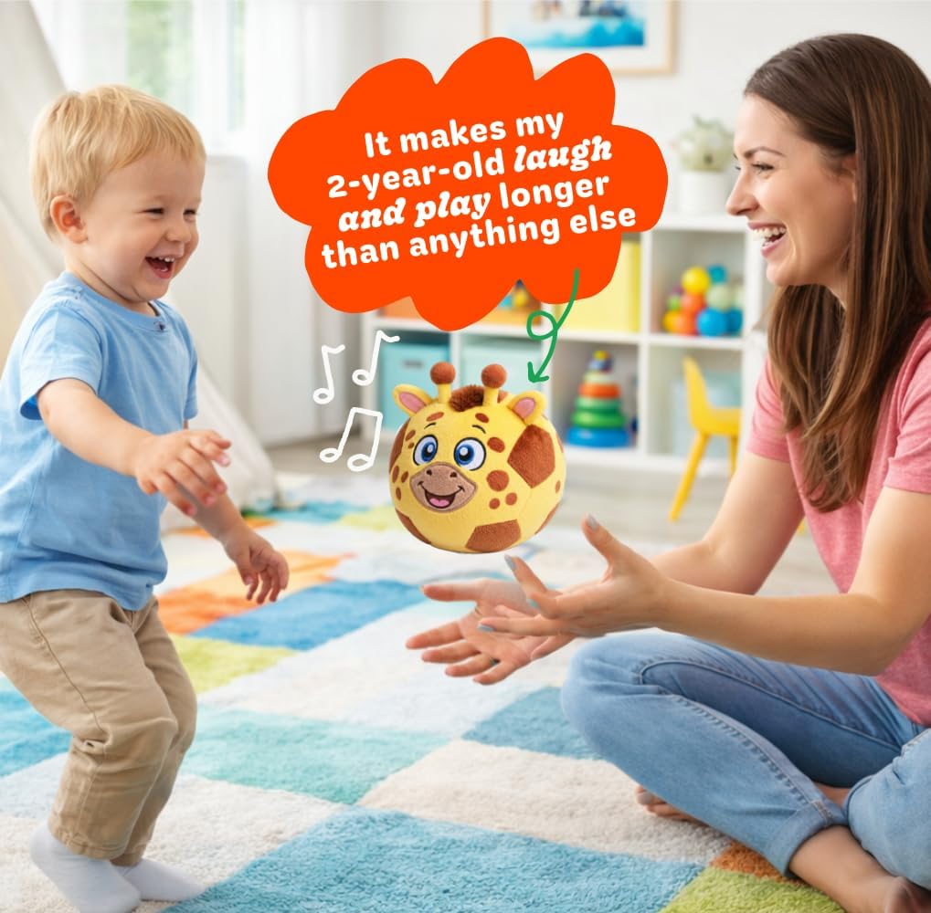 Move2Play, Hilariously Interactive Toy with Music & Sound Effects | Birthday Gift for Boy & Girl - Soccer - Giraffe - image 4