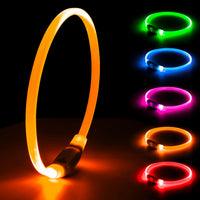 2 Packs Light Up Dog Collar - Orange-1