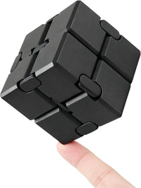 InfinityCube Fidget Toys for Kids and Adults - Metal Black Style / 1