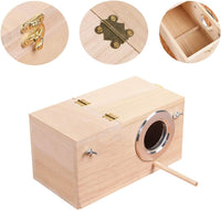 YJJKJ Wood Parakeet Nest Box with Natural Nesting Pads - Medium - image 2
