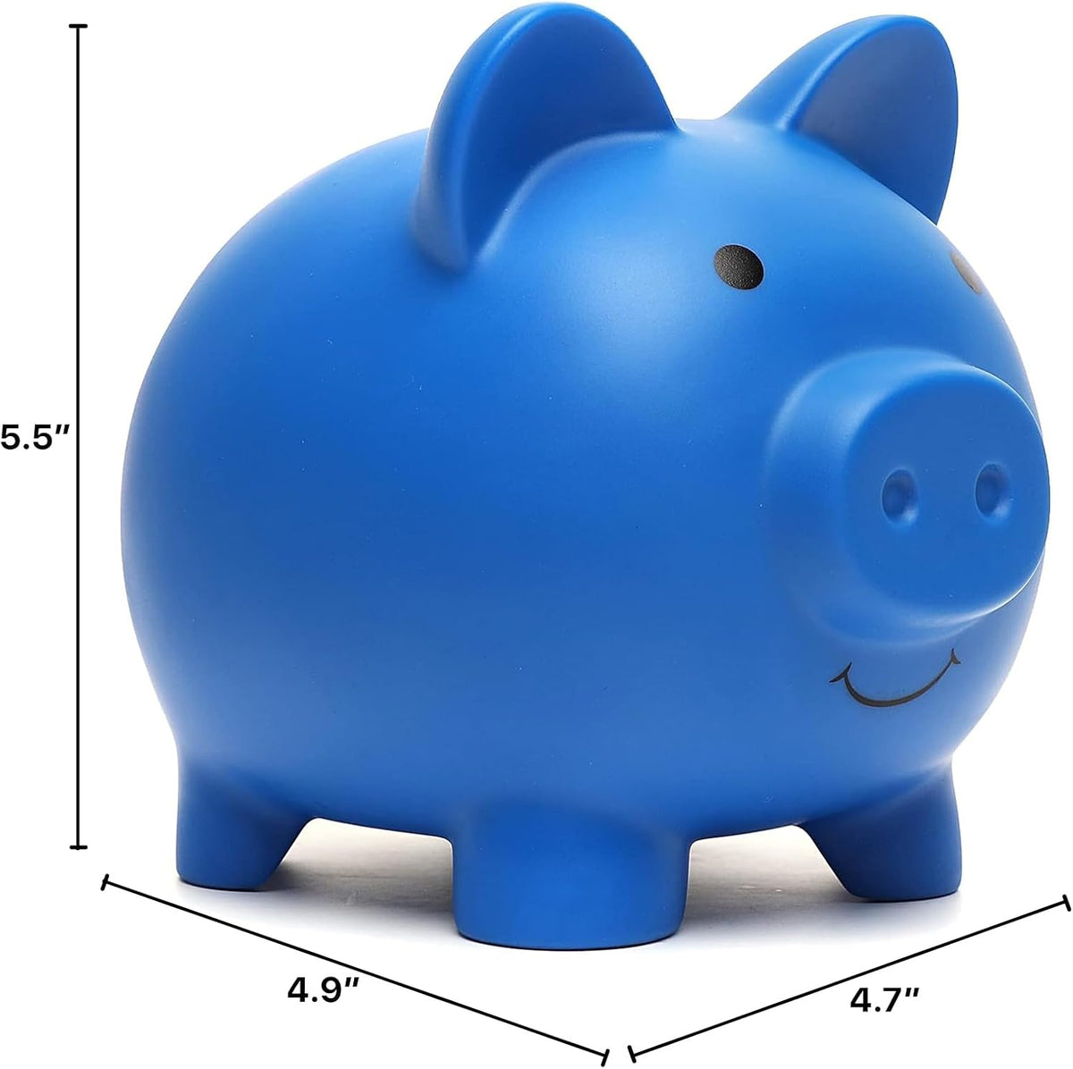 XDRELEC Piggy Bank for Kids Unbreakable Plastic Money Bank Dark Blue – Fun for Kids & Family - Dark Blue / Medium - image 4