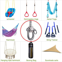 SELEWARE stainless steel swing hangers 2 pack, heavy duty eye hooks for wood beams - view 29