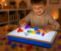 100 Pcs Translucent Linking Cubes, Light Table Manipulatives - Translucent Linking Cubes - image 2
