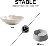 Mecaikru Ceramic Cat Food Bowls - white / 4.72in / classic - image 3