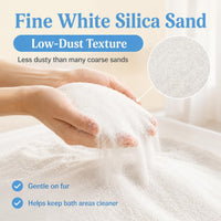 Sukh Hamster Sand Bath, White Fine Silica Sand - 14 OZ - image 4