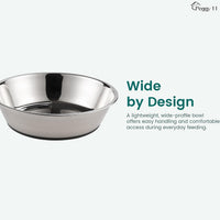 Lightweight Stainless Steel Cat Bowls, 1.8 US Cup Each - 2-Pack / 6 Cup - image 3
