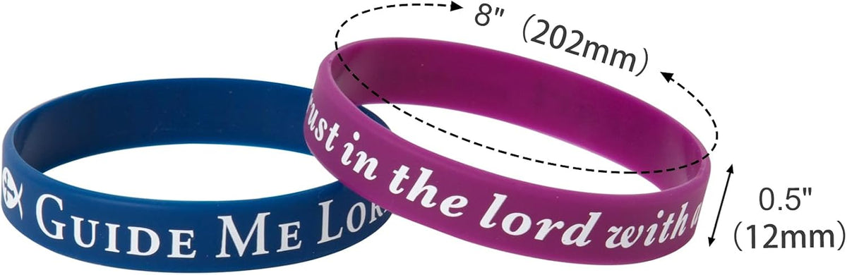 Bible Verse Bracelets – 80 Pcs Bulk Jesus Silicone Wristbands – Fun for Kids & Family - Retro Color - image 4