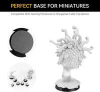 FIGURESLAB 100 black textured plastic miniature bases in 7 sizes - view 23