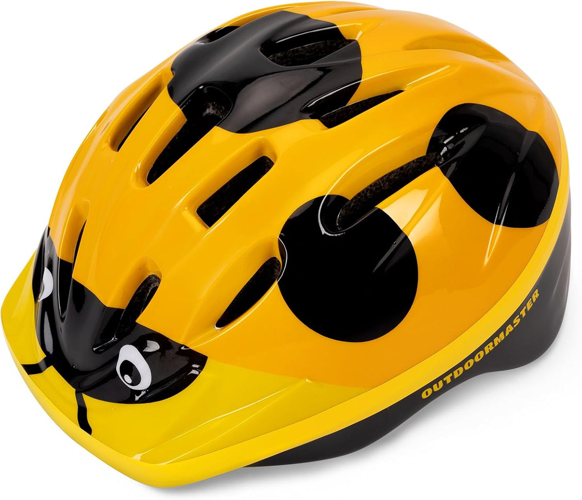 OutdoorMaster Toddler Helmet - Ladybug Yellow / Small: 18.9-20.47 in. / 48-52 cm