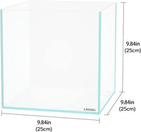 Aquarium 75H 37 Gallon Ultra Clear Glass Rimless Fish Tank – Essentials for Fish - Cube / 3.7Gal W9.84×D9.84×H9.84 in(25x25x25cm) - image 2