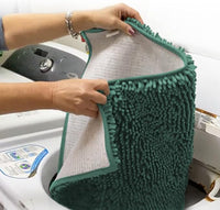 Muddy Mat® Shown on TV–Super Absorbent Microfiber Dog Door Mat for Muddy Paws, Non-Slip Washable Pet Rug, Quick Dry Chenille Entryway Carpet, Machine Washable Indoor Outdoor mat–Seafoam Green 59"x24"