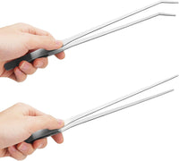 Fri4Free 2PCS 10.6" Stainless Steel Aquarium & Reptile Feeding