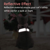 Cat Vest Harness and Leash Set - Pink-pattern / X-Small (Chest: 8"-9") - image 2
