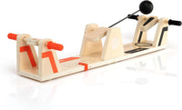 Fat Brain Toys VolleyShot wooden 2 player tabletop game with ball on the board